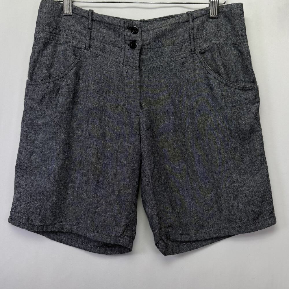 White House‎ Black Market Women's Chino Size 10 Gray Cotton Blend Casual Shorts